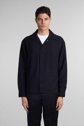 Emporio Armani Shirt In Blue Wool - Emporio Armani - Modalova