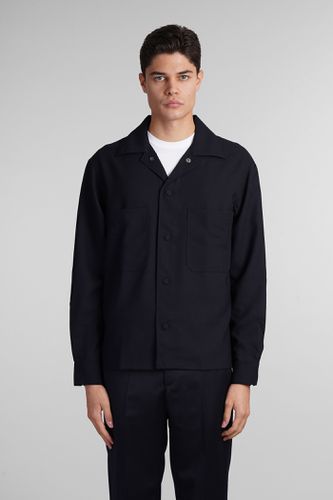 Emporio Armani Shirt In Blue Wool - Emporio Armani - Modalova