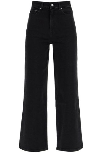 Ganni Black Cotton Denim Jeans - Ganni - Modalova