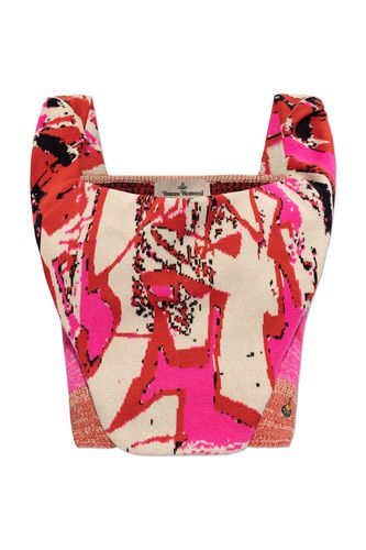 Pattern Intarsia-knit Cropped Top - Vivienne Westwood - Modalova