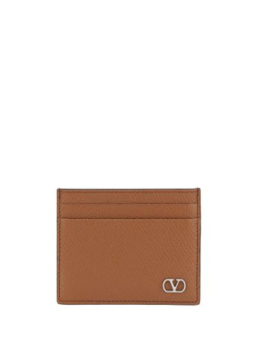 Leather Card Holder - Valentino Garavani - Modalova