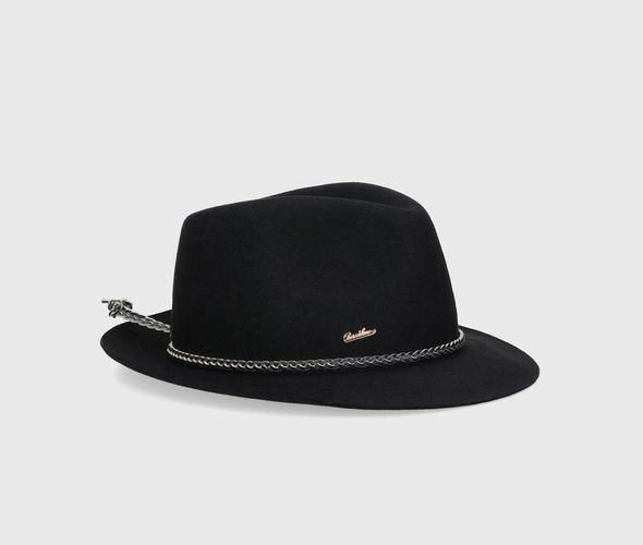 Fedora Brushed Felt With Leather Twisted Hatband - Borsalino - Modalova