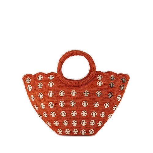 Metallic Disc Embellished Basket Bag - Paco Rabanne - Modalova