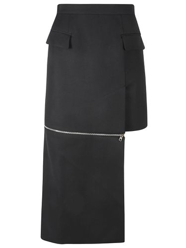 Rear Zip Uneven Skirt - Alexander McQueen - Modalova