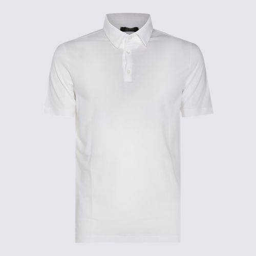 Zanone White Cotton Polo Shirt - Zanone - Modalova