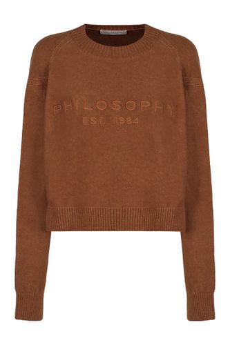 Long Sleeve Crew-neck Sweater - Philosophy di Lorenzo Serafini - Modalova