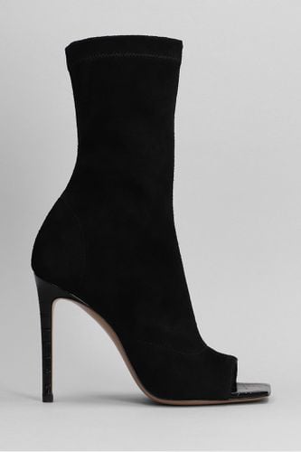 Amanda High Heels Ankle Boots In Suede - Paris Texas - Modalova