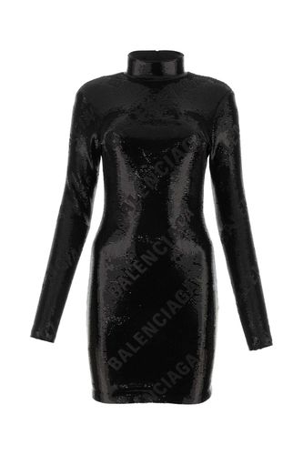 Balenciaga Black Sequins Mini Dress - Balenciaga - Modalova