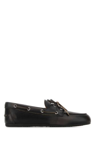 Miu Miu Black Leather Loafers - Miu Miu - Modalova