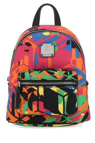 MCM Printed Nylon Backpack - MCM - Modalova