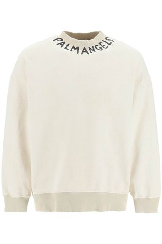 Vintage-effect Logo Sweatshirt - Palm Angels - Modalova