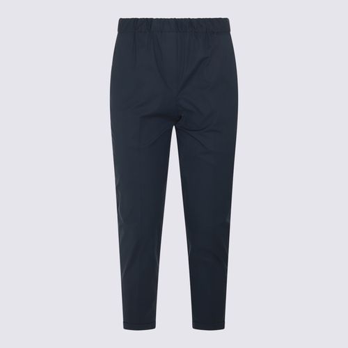 Antonelli Navy Blue Cotton Pants - Antonelli - Modalova