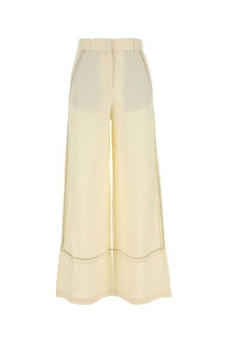 Cream Linen Blend Fortuna Wide-leg Pant - Camilla and Marc - Modalova