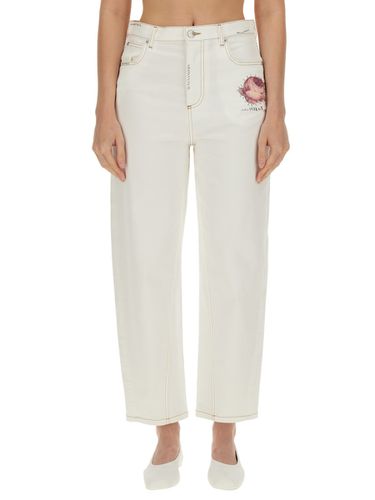 Marni Pants With Flower Appliqué - Marni - Modalova