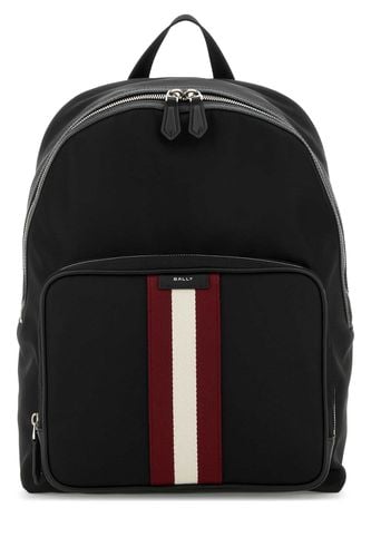 Bally Black Canvas Backpack - Bally - Modalova