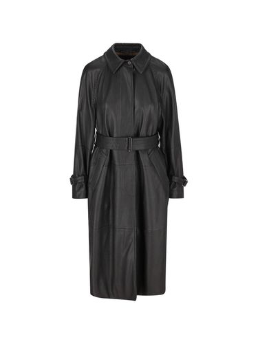 Bellico Belted Leather Trench Coat - Max Mara - Modalova