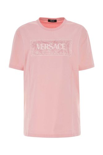 Versace Pink Cotton T-shirt - Versace - Modalova