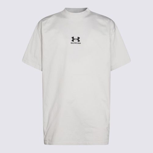 Balenciaga White Cotton T-shirt - Balenciaga - Modalova