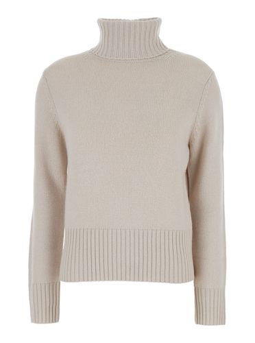 High Neck Sweater In Wool And Cashmere Woman - Allude - Modalova