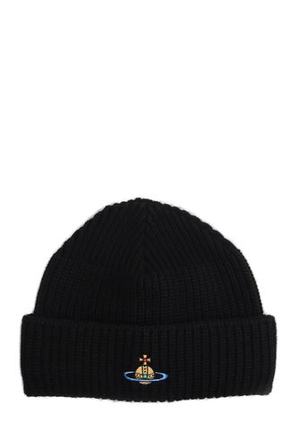 Orb Embroidered Knitted Beanie - Vivienne Westwood - Modalova