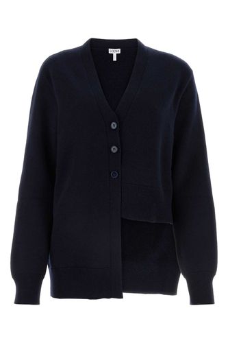 Midnight Blue Cashmere Cardigan - Loewe - Modalova