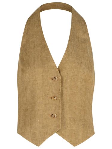 Max Mara sauro Beige Linen Vest - Max Mara - Modalova