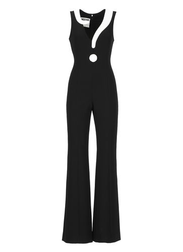 Crepe Jumpsuit House Symbols!?! - Moschino - Modalova