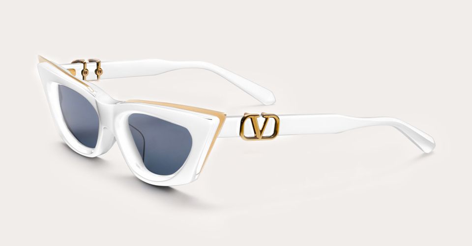 V-goldcut I - / Yellow Sunglasses - Valentino Eyewear - Modalova