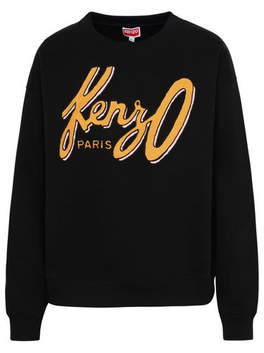 Kenzo Black Cotton Blend Sweatshirt - Kenzo - Modalova