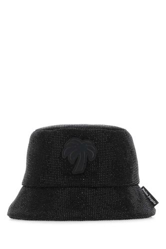 Palm Angels Black Cotton Hat - Palm Angels - Modalova