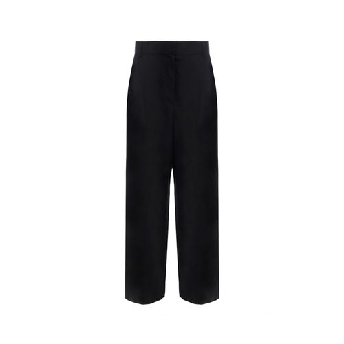 Ferragamo Silk And Linen Pants - Ferragamo - Modalova