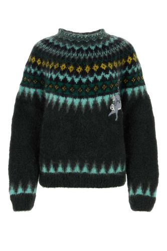 Embroidered Mohair Blend X Suna Fujita Sweater - Loewe - Modalova
