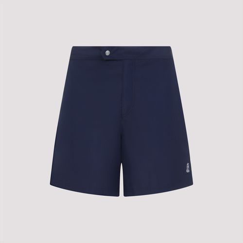 Embroidered Buttoned Swim Shorts - Brunello Cucinelli - Modalova