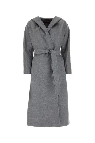Grey Wool Bdanton Coat - Max Mara Studio - Modalova