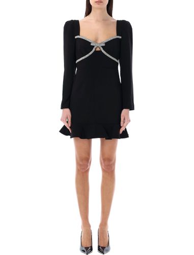 Diamante Bow Mini Dress - self-portrait - Modalova