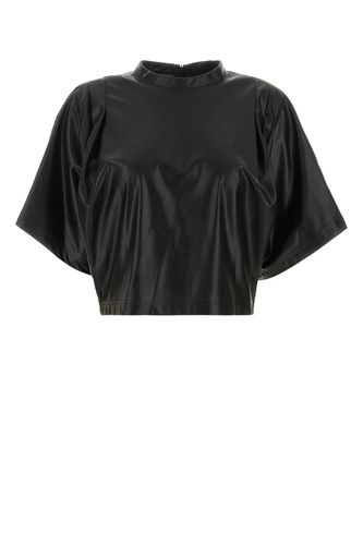 Black Synthetic Leather Brooky T-shirt - Marant Étoile - Modalova