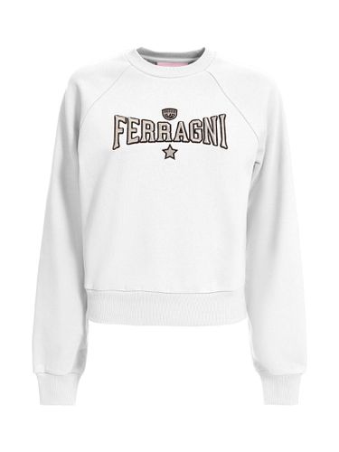 Chiara Ferragni White Sweatshirt - Chiara Ferragni - Modalova