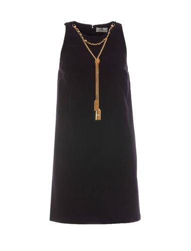Mini Dress Boxy With Necklace - Elisabetta Franchi - Modalova