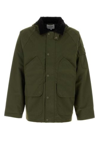 Dark Green Canvas Clarton Jacket - Carhartt - Modalova