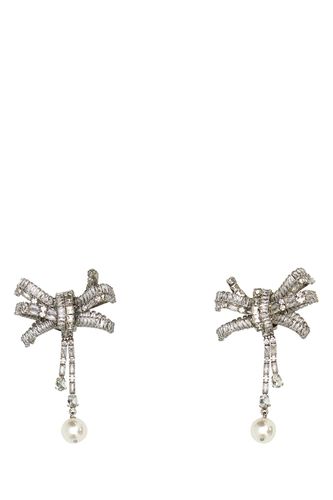 Embellished Metal Earrings - Alessandra Rich - Modalova