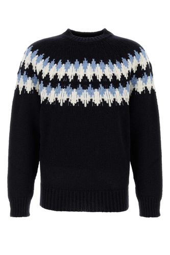 Midnight Blue Wool Sweet Winter Sweater - Alanui - Modalova