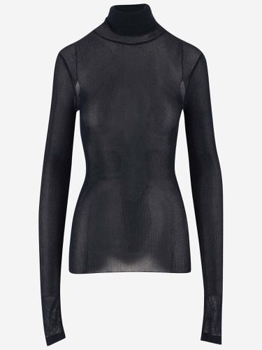 Stretch Viscose Turtleneck - Ami Alexandre Mattiussi - Modalova