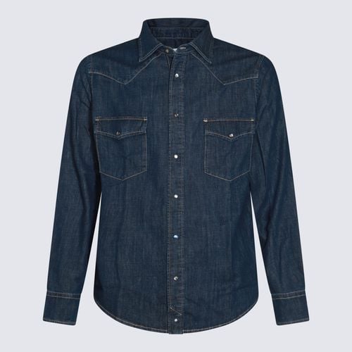 Jacob Cohen Blue Cotton Denim Shirt - Jacob Cohen - Modalova