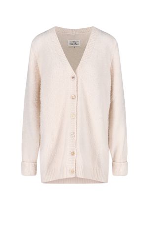 Pilling Effect Knit Cardigan - Maison Margiela - Modalova