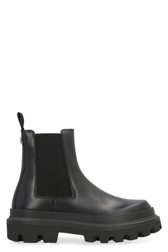 Leather Chelsea Boots - Dolce & Gabbana - Modalova