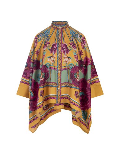 Zodiac Placée Marigold Foulard Shirt In Silk Twill - La DoubleJ - Modalova