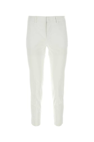 White Stretch Cotton New York Pant - PT Torino - Modalova