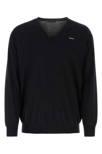 Prada Black Cashmere Sweater - Prada - Modalova