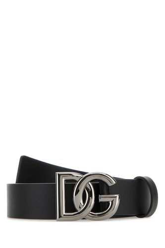 Dolce & Gabbana Black Leather Belt - Dolce & Gabbana - Modalova