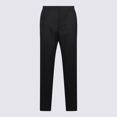 Moschino Black Wool Pants - Moschino - Modalova